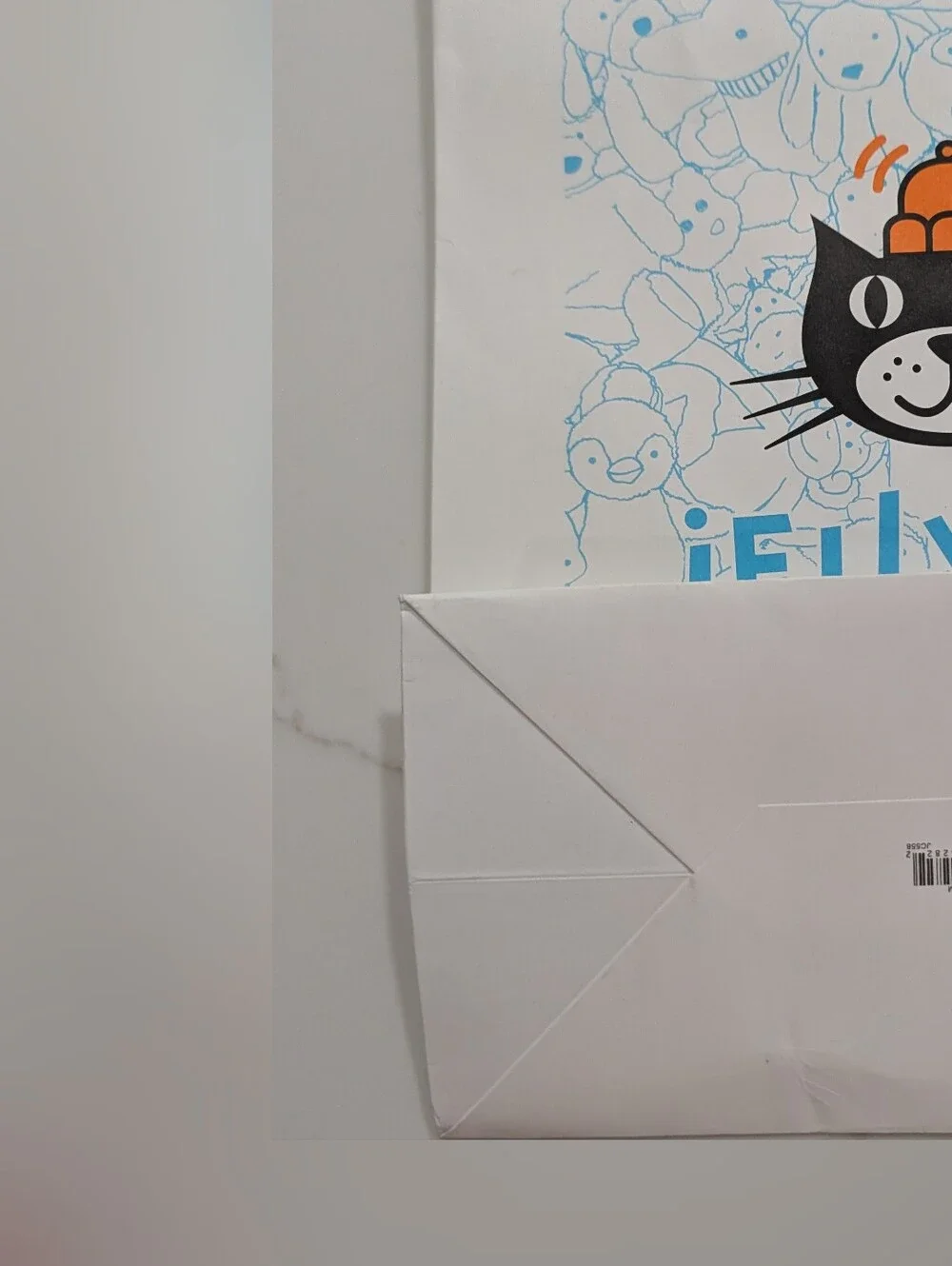 Jellycat White & Turquoise 25th Anniversary Gift Bag {Never Used}